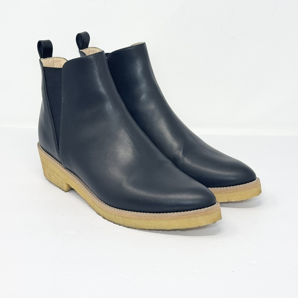 Sydney Brown Crepe Ankle Boot Black EU Size 39 / US Size 9 - Picture 2 of 13